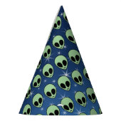 Groene Alien Feesthoedjes (Links)