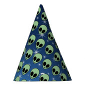 Groene Alien Feesthoedjes (Rechts)