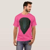 Groene Alien Head met Alien Inside T-shirt (Voorkant volledig)
