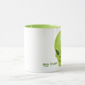 Groene Alien Head Mok (ayy lmao) (Midden)