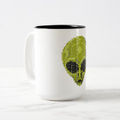 Groene Alien Head Mokken (Voorkant links)