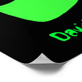 Groene Alien Head-Poster/Afdruk Poster (Hoek)