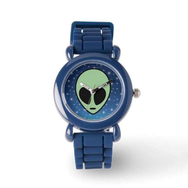 Groene Alien Horloge (Voorkant)