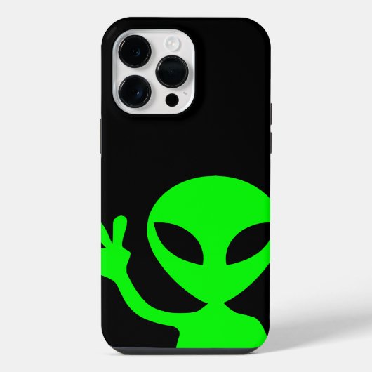 Groene Alien iPhone Hoesje (Achterkant)