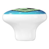 Groene Alien Keramische Knop (Zijkant)