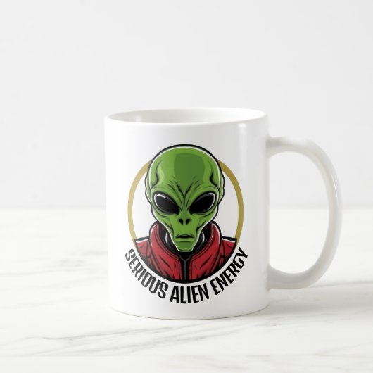 Groene Alien Koffiemok (Rechts)
