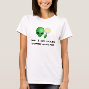Groene Alien-moederschap T-Shirt