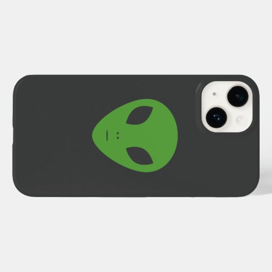 Groene Alien Phone Case (Achterkant (horizontaal))