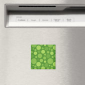 Groene Alien Polka Bubbel Stippen Magneet (Insitu (Vaatwasser))