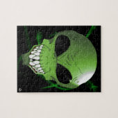 Groene Alien-puzzel Legpuzzel (Horizontaal)