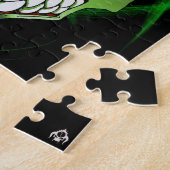 Groene Alien-puzzel Legpuzzel (Zijkant)