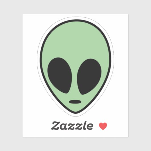 Groene Alien Sticker (Vel)