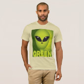 Groene Alien T-shirt (Voorkant volledig)