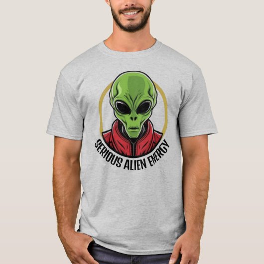 Groene Alien T-shirt (Voorkant)