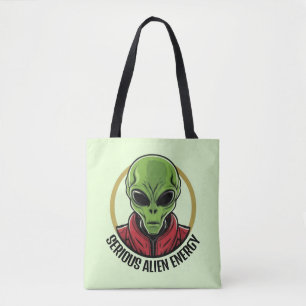 Groene Alien Tote Bag