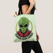 Groene Alien Tote Bag (Dichtbij)