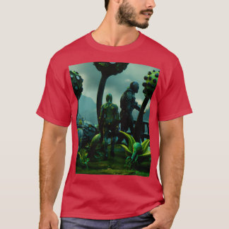 groene aliens t-shirt