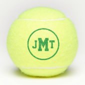 Groene All-American Monogram Tennis Balls Tennisballen (Voorkant)