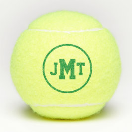 Groene All-American Monogram Tennis Balls Tennisballen
