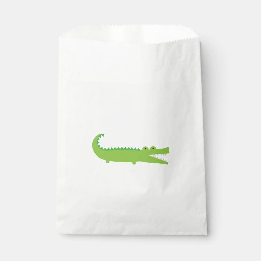 Groene Alligator Favor Tassen Bedankzakje (Voorkant)