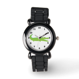 Groene Alligator Horloge