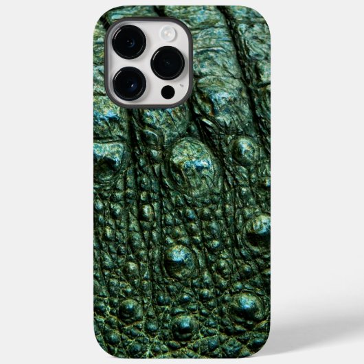 Groene alligator huidtextuur Case-Mate iPhone case (Achterkant)