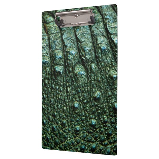 Groene alligator huidtextuur klembord (Links)