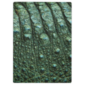Groene alligator huidtextuur klembord (Achterkant)