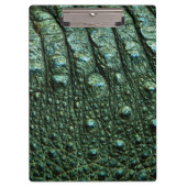 Groene alligator huidtextuur klembord (Voorkant)