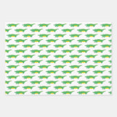 Groene alligator Krokokodil Dierendruk Inpakpapier Vel (Voorkant 2)