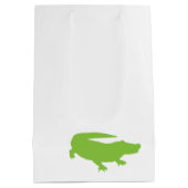 Groene Alligator Preppy Designer Southern Fun Medium Cadeauzakje (Achterkant)