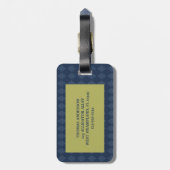 Groene Alligator Realistisch Grafisch Gepersonalis Bagagelabel (Achterkant verticaal)