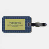 Groene Alligator Realistisch Grafisch Gepersonalis Bagagelabel (Achterkant horizontaal)