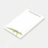 Groene Alligator Realistisch Grafisch Gepersonalis Post-it® Notes (Schuin)