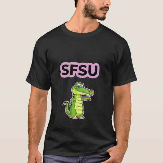 Groene Alligator T-shirt (Voorkant)