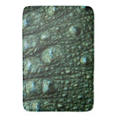 Groene Alligatorhuid Textuur Badmat (Voorkant Verticaal)