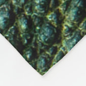 Groene Alligatorhuid Textuur Fleece Deken (Hoek)