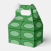 Groene alligatorhuidpatroon bedankdoosjes (Achterkant)