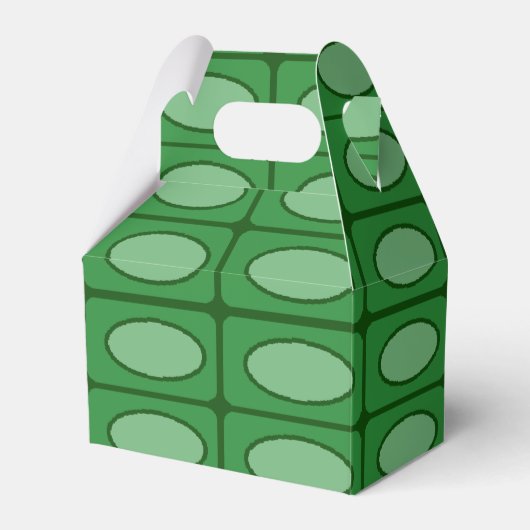 Groene alligatorhuidpatroon bedankdoosjes (Voorkant Zijde)