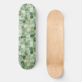 Groene Alligatorprint     Persoonlijk Skateboard (Voorkant)