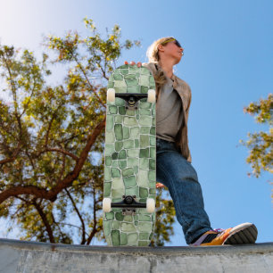 Groene Alligatorprint Persoonlijk Skateboard