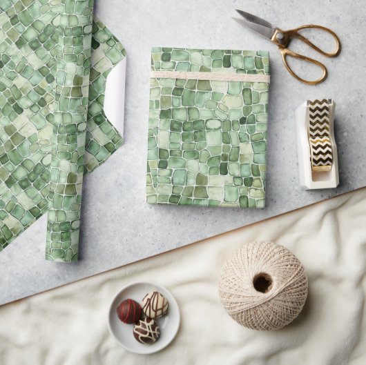 Groene Alligatorprint Verjaardag Cadeaupapier (Crafts)