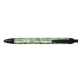 Groene Alligatorprint Zwarte Inkt Pen (Achterkant)