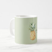 Groene Aloha Ananas Koffiemok (Voorkant links)