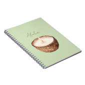Groene Aloha Kokoskaars Notitieboek (Rechterzijde)