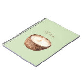Groene Aloha Kokoskaars Notitieboek (Linkerzijde)