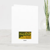 Groene Amaryllis Kaart (Achterkant)