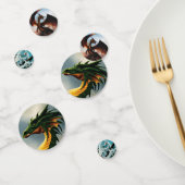 Groene Amber Witte Draken Confetti (Groep)