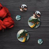 Groene Amber Witte Draken Confetti