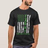 Groene Amerikaanse vlag Amerikaanse geestelijke ge T-shirt (Voorkant)